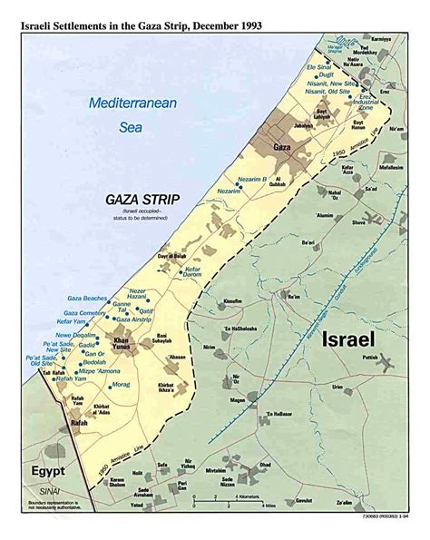 Maps Of Gaza Strip Detailed Map Of Gaza Strip In English Road Map ...