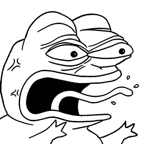 Angry Pepe the Frog Meme coloring page - Download, Print or Color ...