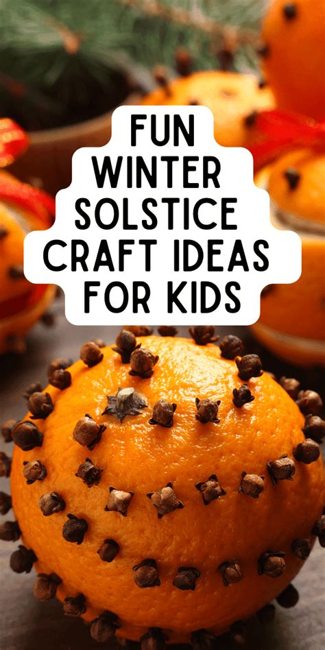 Winter Solstice Craft Projects for December Kids Activities