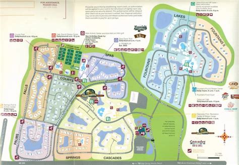 Resort Map | Sheraton Vistana Resort Villas | Florida