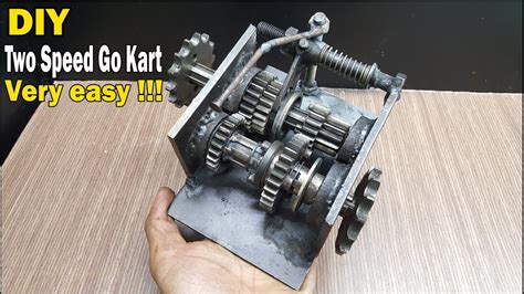 DIY Two Speed Gearbox for Go Kart - Very easy - YouTube