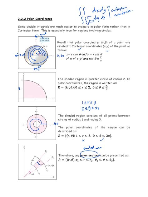 2.2.2 Polar Coordinates | PDF | Sphere | Euclidean Geometry