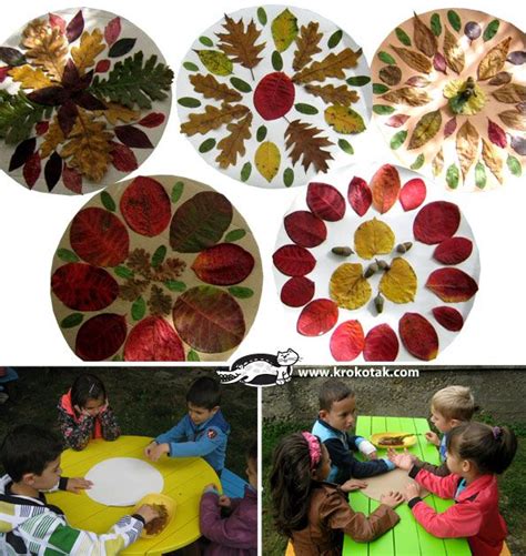 Mandalas de otoño con materiales de la naturaleza #edplástica // Nature ...