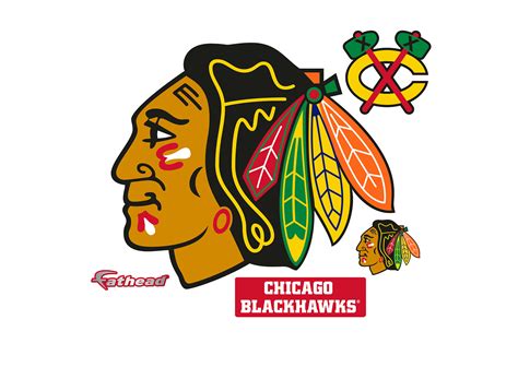 Chicago Blackhawks Logo - Giant Officially Licensed NHL Removable Wall ...