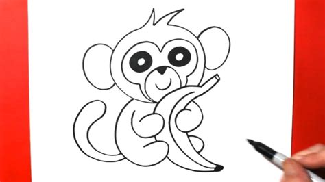 Baby Monkey Drawings For Kids