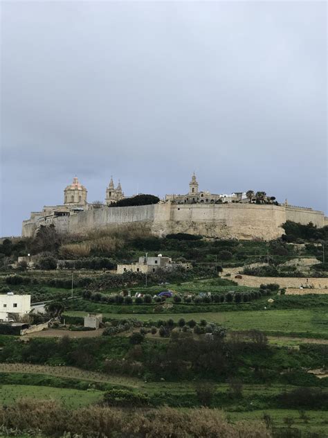 The castle town of Mdina, Malta. Mdina has served as the capital of ...