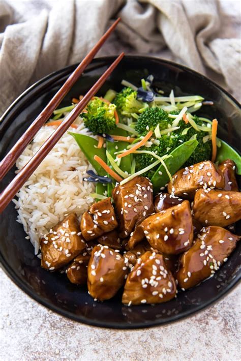 Easy Teriyaki Chicken Bowl | YellowBlissRoad.com