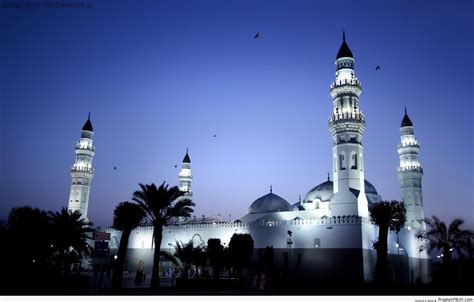 Peaceful Evening at Masjid Quba- (The First Mosque of Islam) in Madinah ...