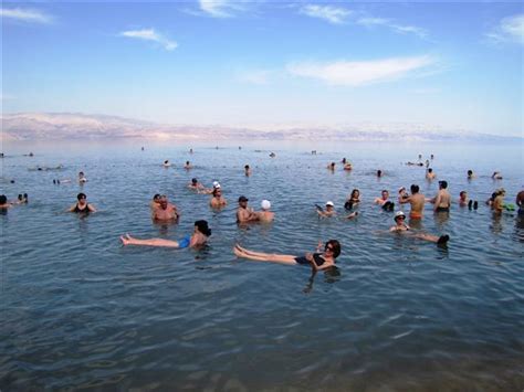 Floating in the Natural Waters of the Dead Sea in Eilat