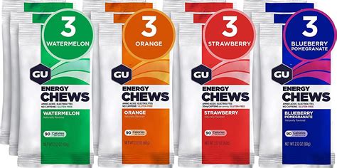 Energy Chews, Variety Pack Energy Gummies with Electrolytes, Vegan ...