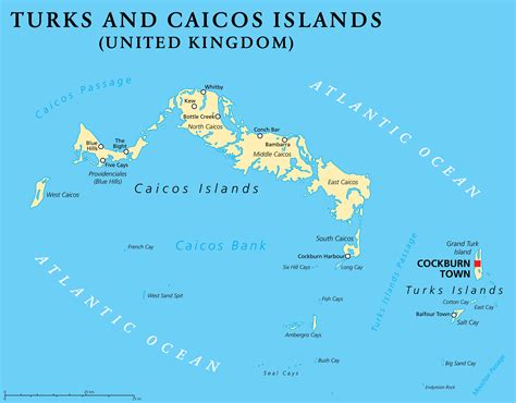 Turks Caicos Islands Map