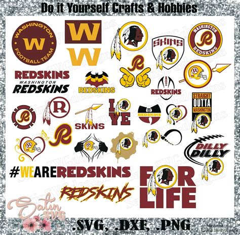 Washington Football Team (formerly Redskins) Design Set NEW SVG Files ...