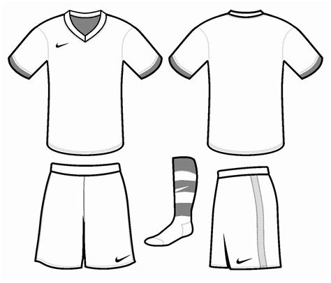 Template Football Jersey Outline