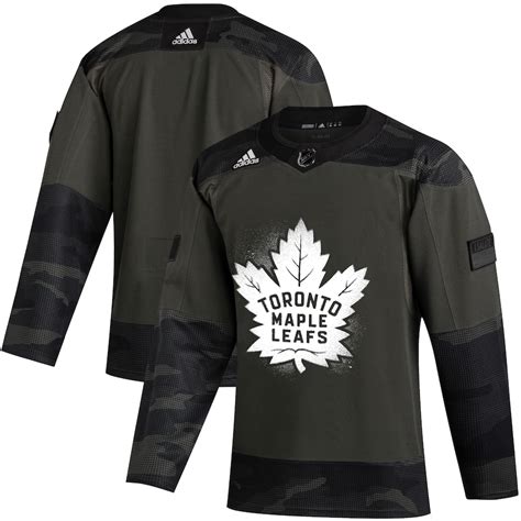 Men's Toronto Maple Leafs adidas Camo - Authentic Practice Jersey