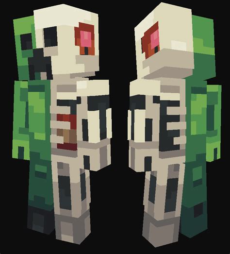 Creeper Anatomy Minecraft Skin