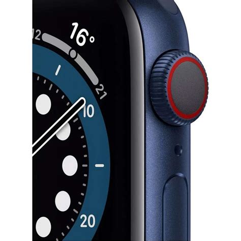 Apple Watch Series 6 44mm Blue Aluminium Case w/ Navy Sport Band (GPS ...