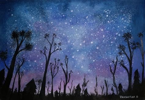 A nighttime sky - Art Starts