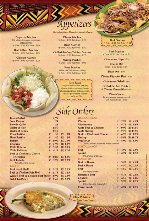 Menu | La Hacienda