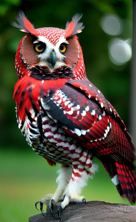 Red &Black Owl in 2024 | Beautiful birds, Birds photography nature ...