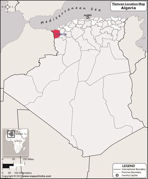 Where is Tlemcen Located in Algeria? | Tlemcen Location Map in the Algeria