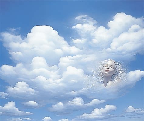 Clouds In The Sky On A Blue Sky Background, Blue Sky Sky Cloud Summer ...