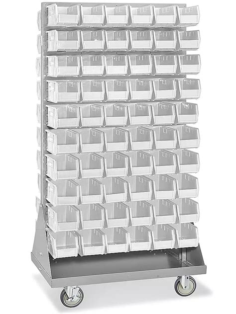 Panel Mobile Stackable Bin Organizer - 11 x 5 1/2 x 5" White Bins H ...