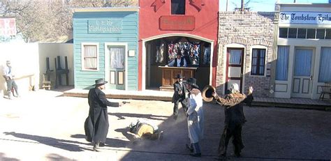 Gunfight at the OK Corral reenactment. Tombstone Arizona. USA. January ...