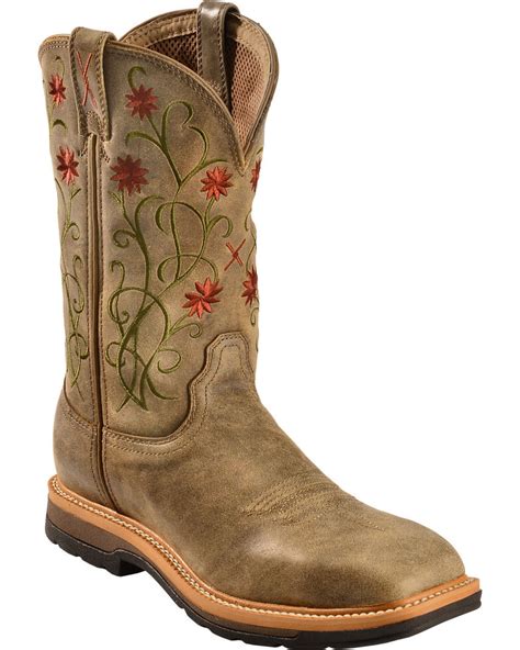 Twisted X Women's Floral Steel Toe Western Work Boots | Boot Barn