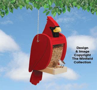 Bird Feeder Woodworking Plans - Cardinal Bird Feeder Pattern