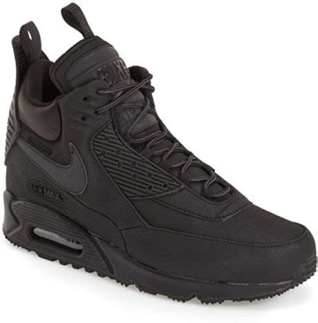 Nike Air Max 90 Winter Sneaker Boots in Black for Men (BLACK/ BLACK ...