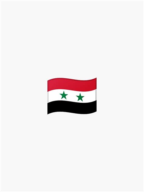 "Syria flag emoji" Sticker by Stickypegatinas | Redbubble