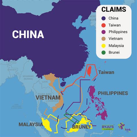 China South China Sea Map South China Sea An Insight Byjus As | The ...