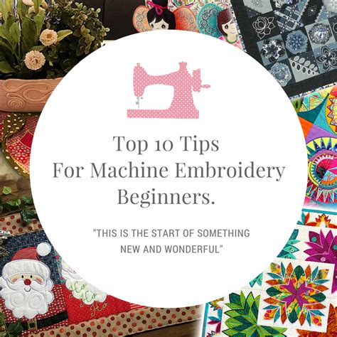 Top 10 Machine Embroidery Tips for beginners. in the hoop machine ...