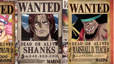 One Piece Bounty Poster Template