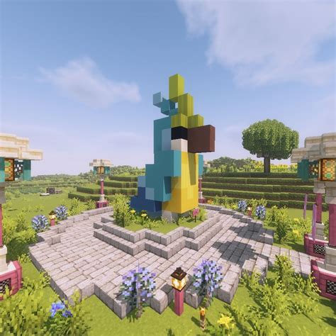 minecraft parrot statue | Minecraft statues, Minecraft farm, Minecraft ...