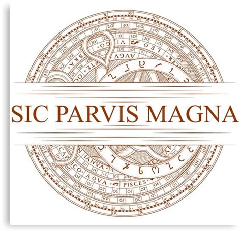 "Sic Parvis Magna - Uncharted" Canvas Prints by ChasingTheSun Creations ...