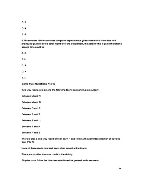 LSAT Sample Practice Questions Free Download