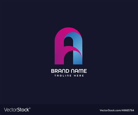 A modern letter logo Royalty Free Vector Image