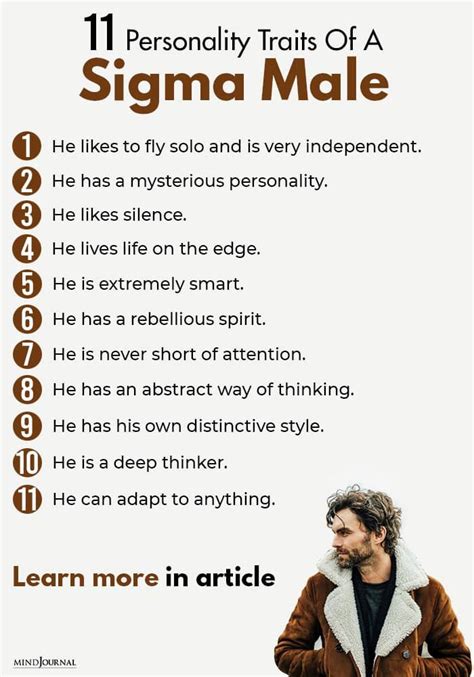 11 Personality Traits Of A Sigma Male That Sets Them Apart | Alpha male ...