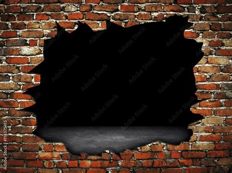 broken brick wall background Stock Illustration | Adobe Stock