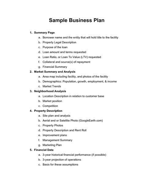 Business Plan Proposal Format Pdf