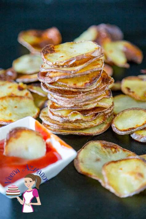 Baked Potato Chips - Veena Azmanov