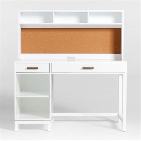 Kids Parke White Desk and Hutch | Crate & Kids