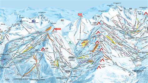 Meribel Piste Map - Ski The Three Valleys (PDF Download)