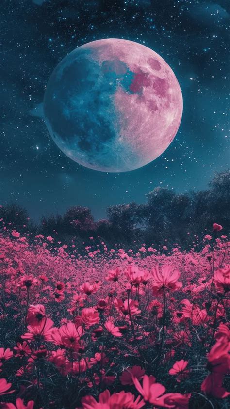 Story background moon flower landscape | Free Photo Illustration - rawpixel