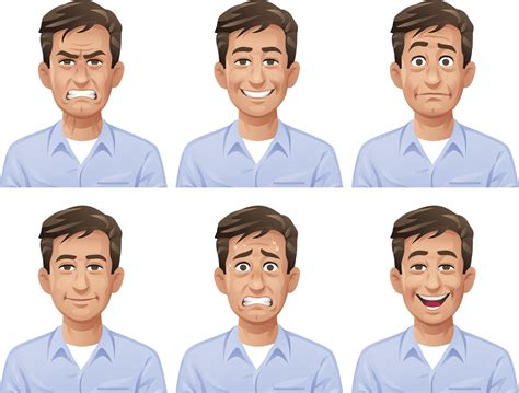 Αποτέλεσμα εικόνας για young man clipart | Facial expressions, Vector ...