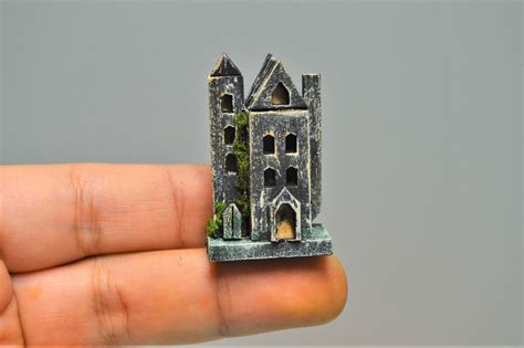 Dollhouse Miniature Halloween Haunted House Mini Scary Mansion - Etsy