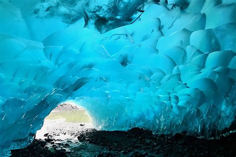 Inside The Otherworldly Mendenhall Ice Caves In Alaska