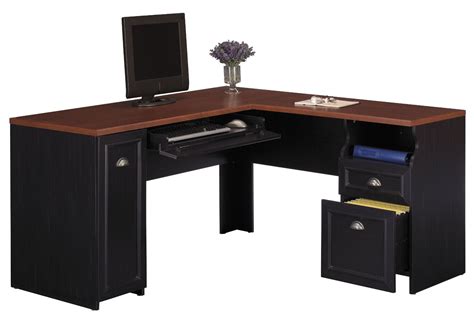 Black Desk: Black Corner Desk