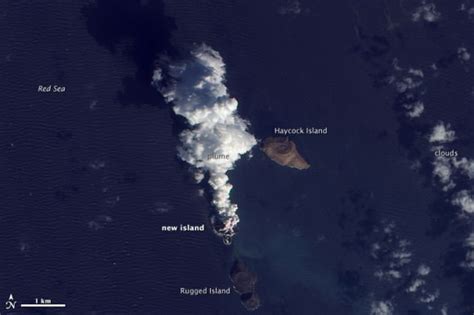 As Seen From Space: Volcanic Eruption Creates New Island in the Red Sea ...